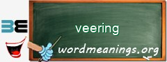 WordMeaning blackboard for veering